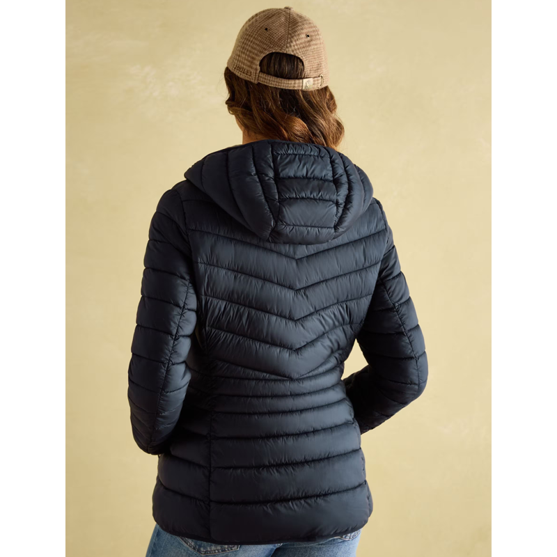Joules Ladies Kenley Showerproof Padded Coat - Navy-2