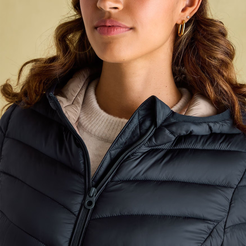 Joules Ladies Kenley Showerproof Padded Coat - Navy-5