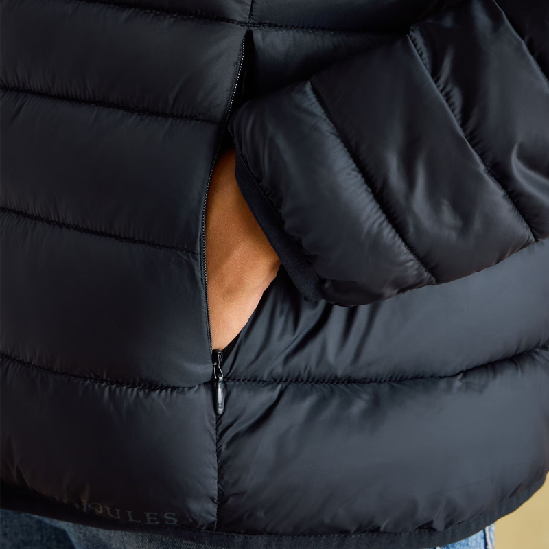 Joules Ladies Kenley Showerproof Padded Coat - Navy-4