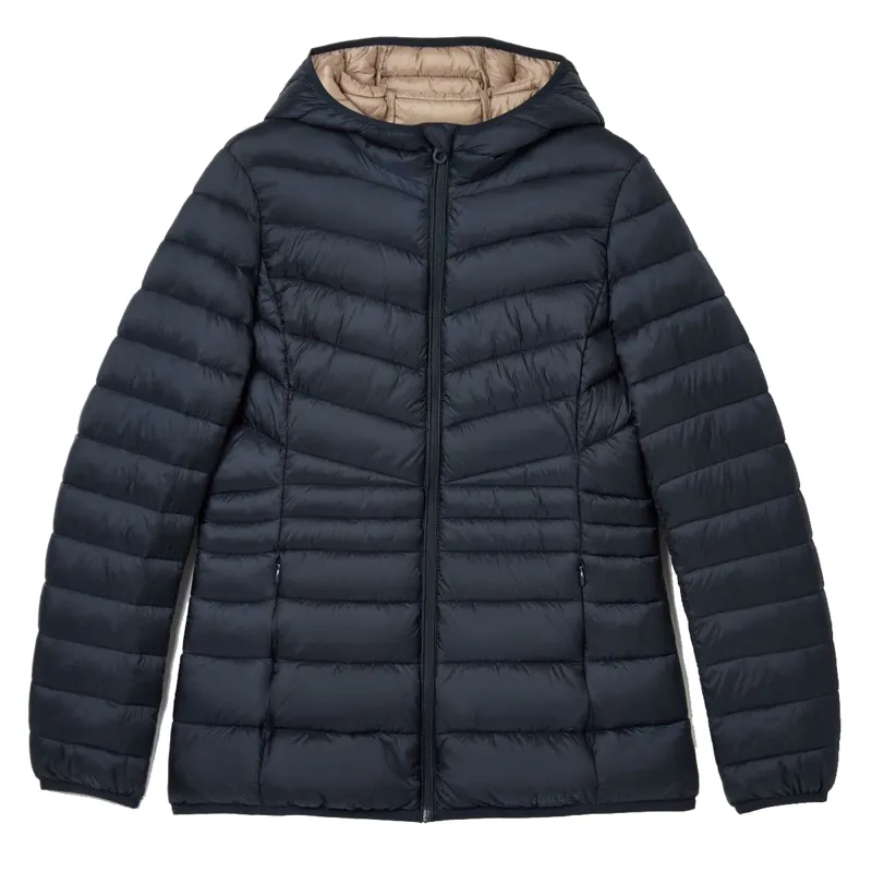 Joules Ladies Kenley Showerproof Padded Coat - Navy