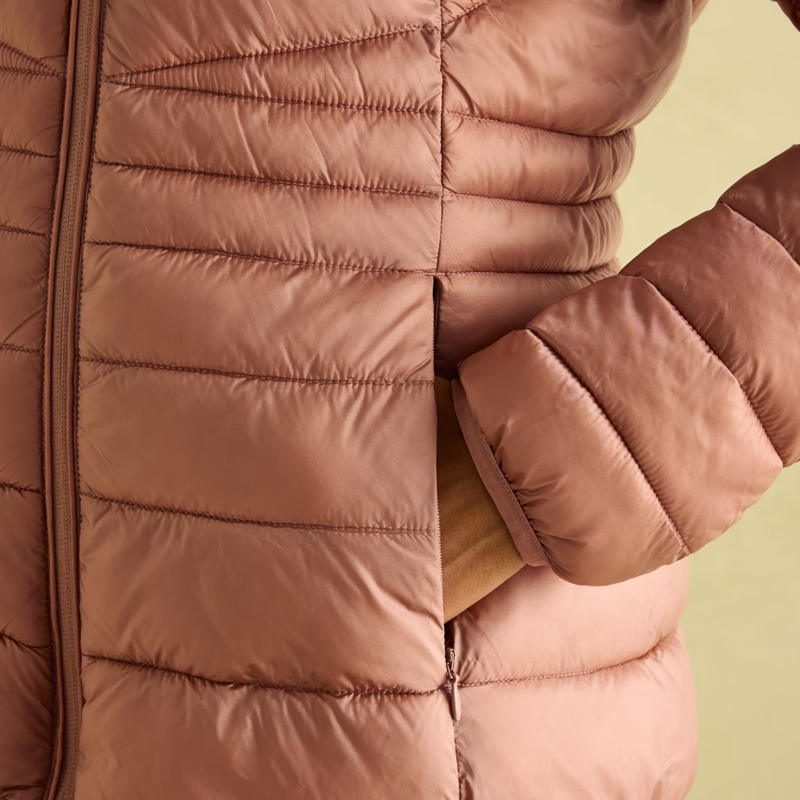 Joules Ladies Kenley Showerproof Padded Coat - Rose-4