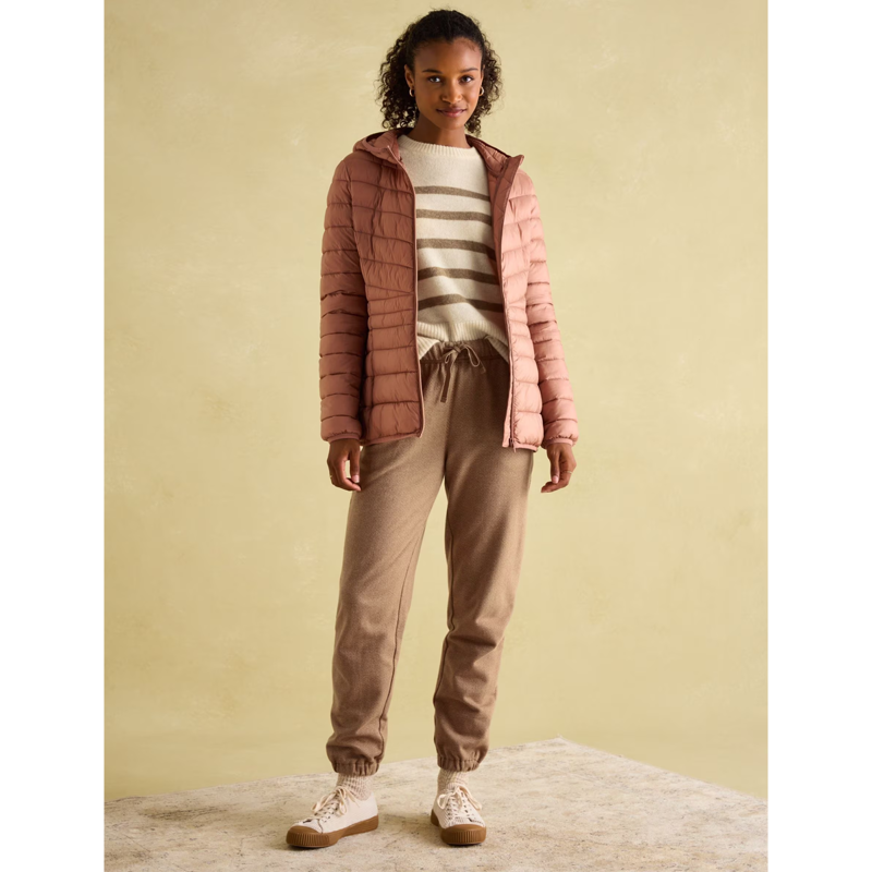 Joules Ladies Kenley Showerproof Padded Coat - Rose-3