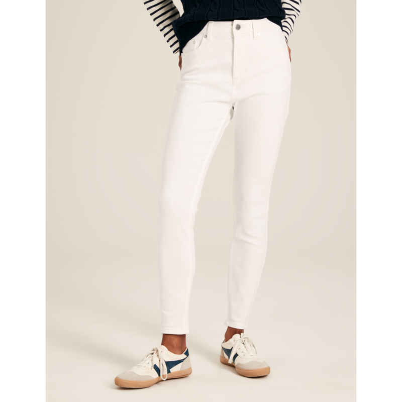 Joules Ladies Skinny Jeans - White-2
