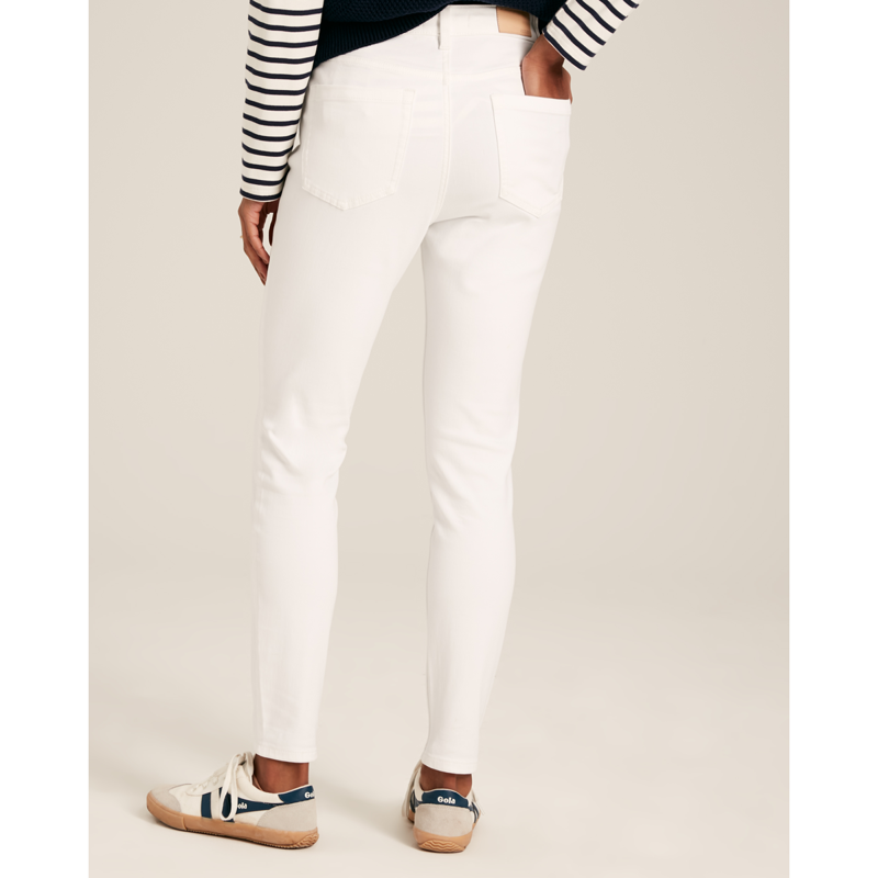 Joules Ladies Skinny Jeans - White-3