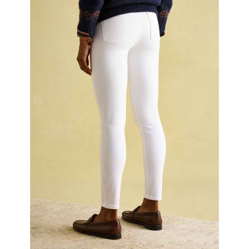 Joules Ladies Skinny Jeans - White-5