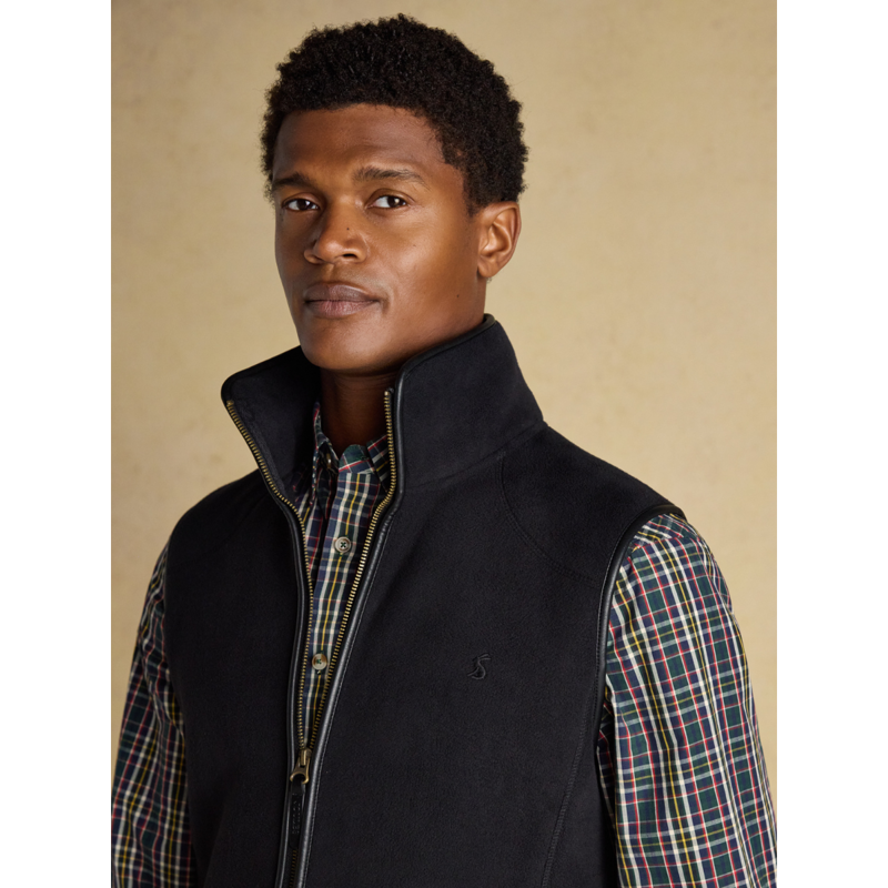 Joules Men's Heritage Fleece Gilet - Black-5