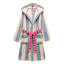Joules Ladies Luna Dressing Gown - Cream/Blue