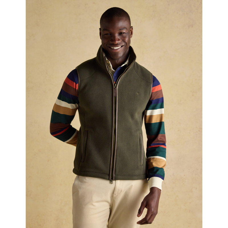 Joules Men's Heritage Fleece Gilet - Green-1