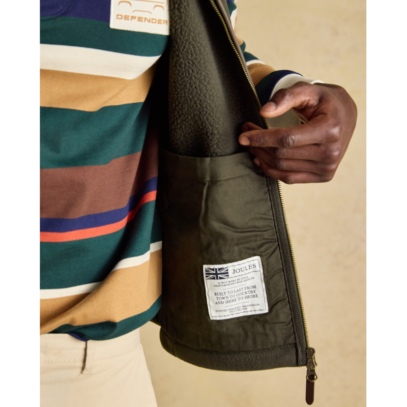 Joules Men's Heritage Fleece Gilet - Green-4