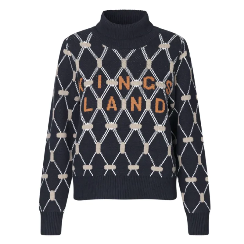 Kingsland KLVy Ladies Knitted Pullover - Navy