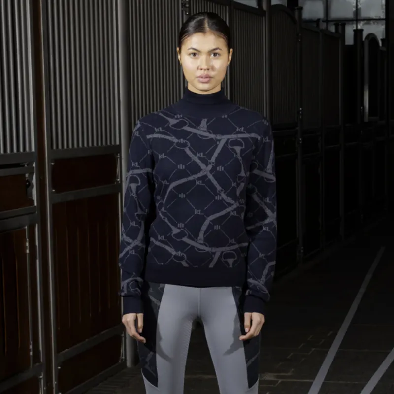 Kingsland KLVea Ladies Knitted Pullover - Navy-3