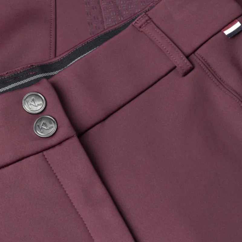 Kingsland KLKornelia Ladies H Shape Regular K-Grip Breeches - Winetasting-2