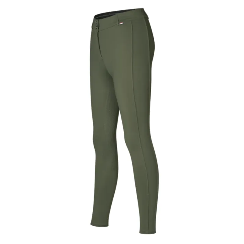 Kingsland KLKaya Ladies H Shape F-Grip Breeches - Green Beetle