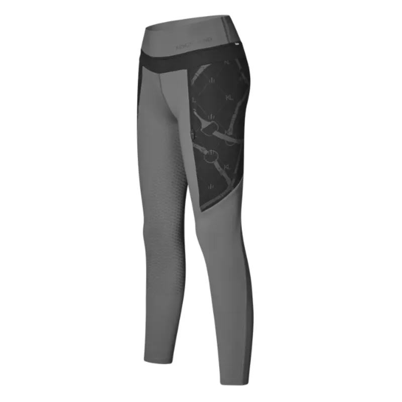Kingsland KLVea Ladies F-Grip Tights - Grey Forged Iron