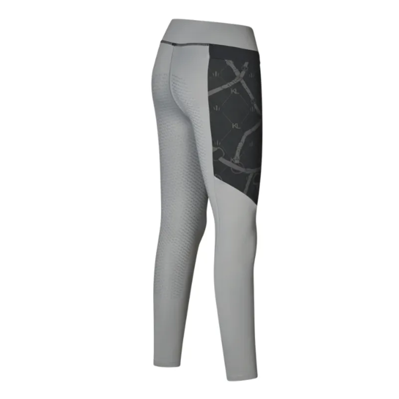 Kingsland KLVea Ladies F-Grip Tights - Grey Forged Iron-1