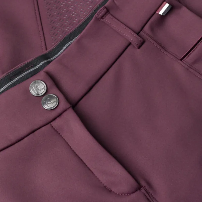 Kingsland KLKornelia Ladies H Shape Regular F-Grip Breeches - Winetasting-2