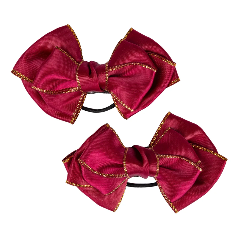 Supreme Products Picture Perfect Hair Bows - Burgundy/Gold