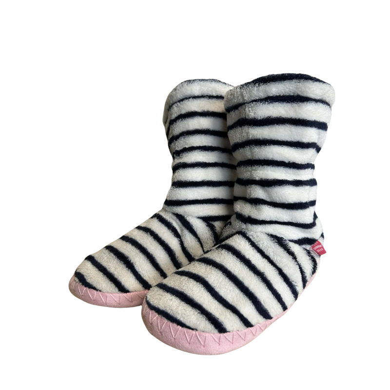 Joules Junior Padabout Slipper Sock - Navy Stripe-2