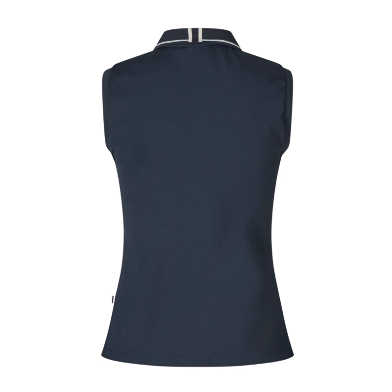 Kingsland KLLaura Ladies Sleeveless Polo Pique Top - Navy-1
