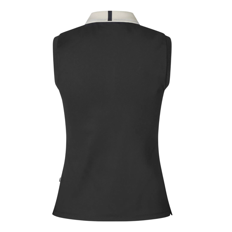 Kingsland KLLaura Ladies Sleeveless Polo Pique Top - Black-1