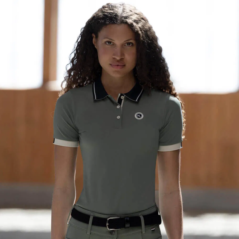 Kingsland KLLaura Ladies Polo Pique - Green Agave-3