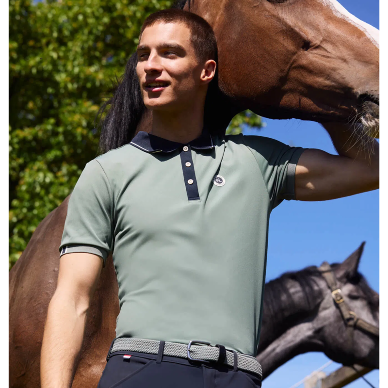 Kingsland KLLorenzo Mens Polo Pique - Green Agave-3