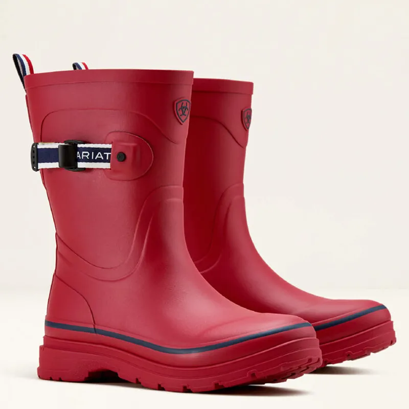 Ariat Women's Kelmarsh Mid Rubber Boot - Team Red-1