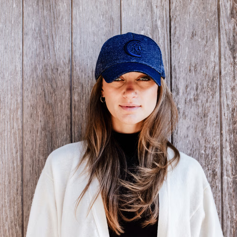 Kentucky Glitter Baseball Cap - Navy-1