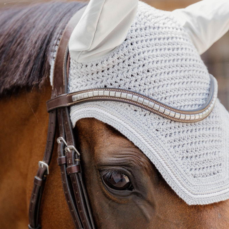 Kentucky Wellington Diamond Rope Soundless Fly Veil Full - Grey-1