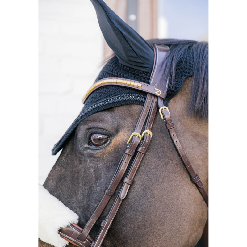 Kentucky Wellington with Metal Chain Fly Veil Full - Black-2