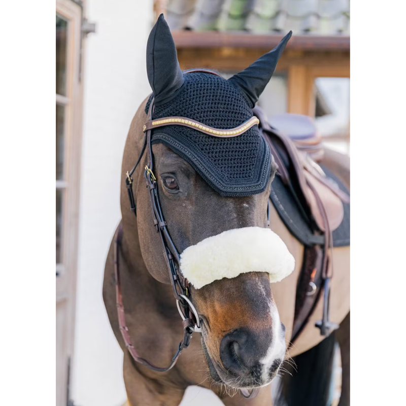 Kentucky Wellington with Metal Chain Fly Veil Full - Black