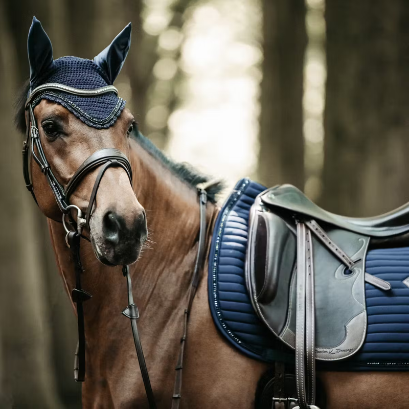 Kentucky Pearls Dressage Saddlepad - Navy-2