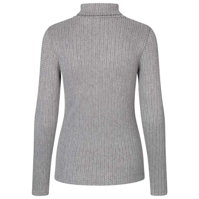 Kingsland KLVikula Ladies Knitted Rollneck - Grey Forged Iron-1