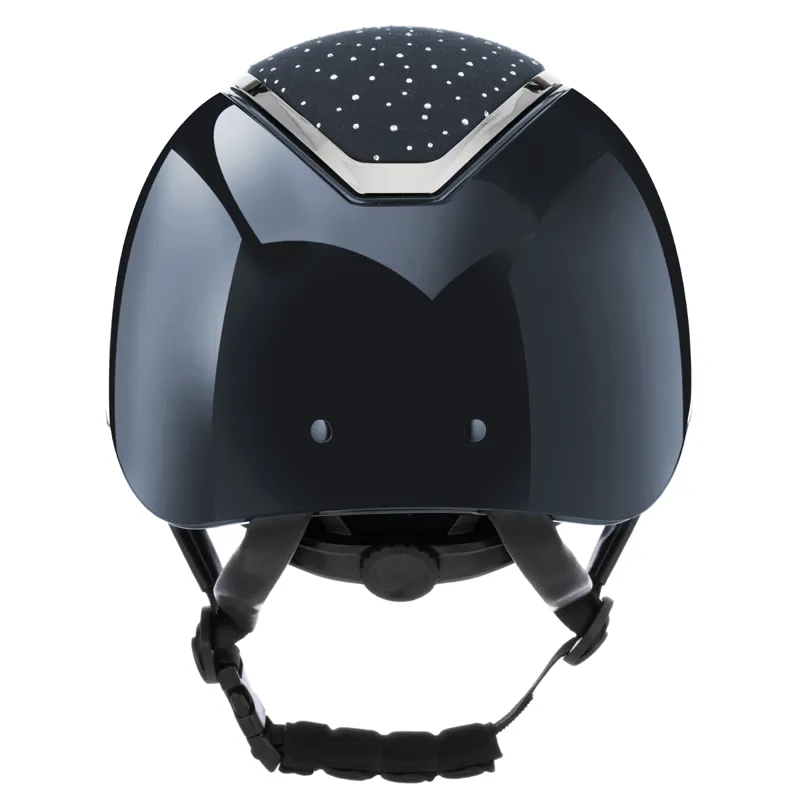 EQX by Charles Owen Kylo Crystal with MIPS Riding Hat - Navy Gloss/Silver Crystal-2