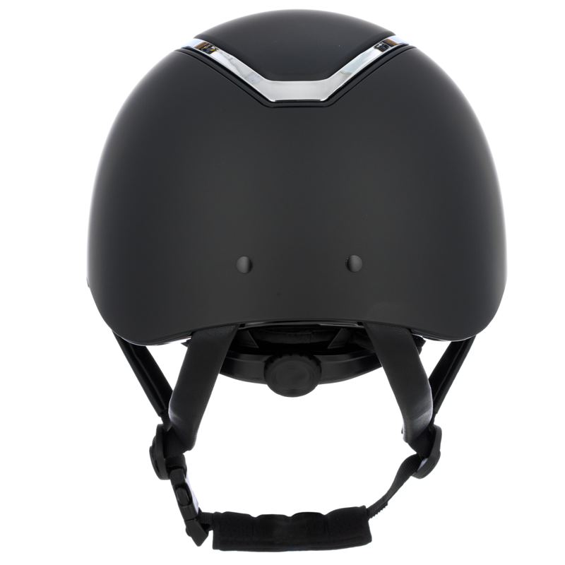 EQX by Charles Owen Kylo Riding Hat - Black Matte/Silver-2