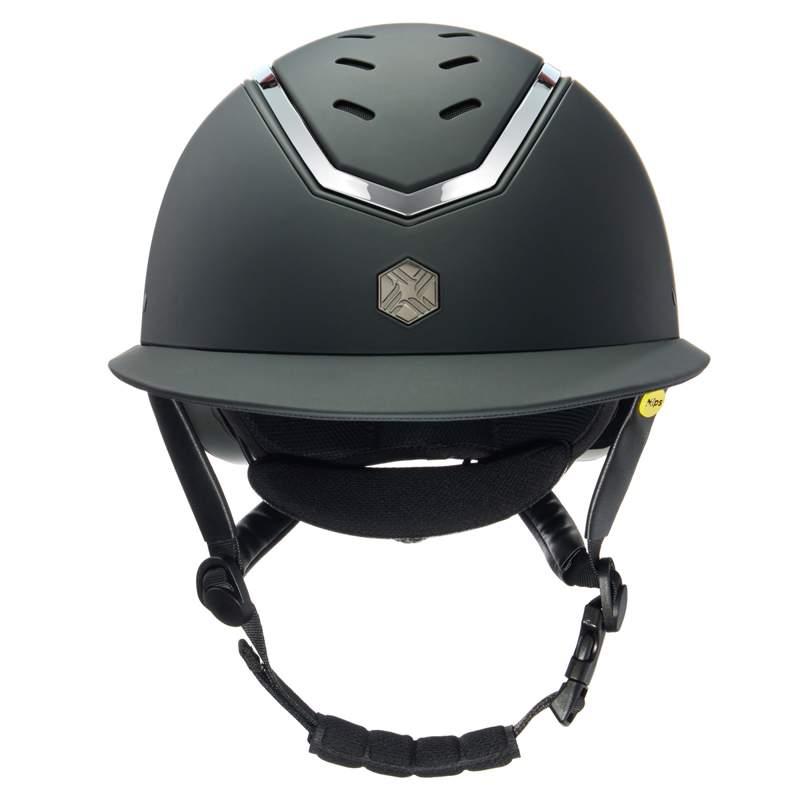 EQX by Charles Owen Kylo Wide Peak with MIPS Riding Hat - Black Matte/Silver-1