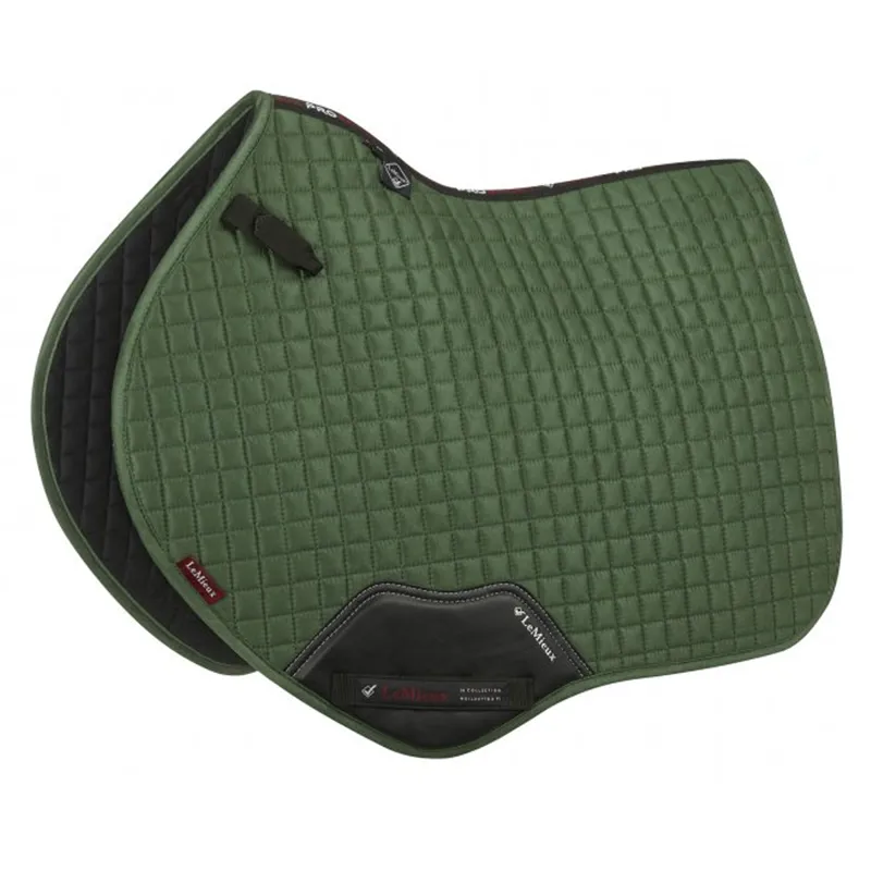 LeMieux Suede Close Contact Square - Hunter Green 