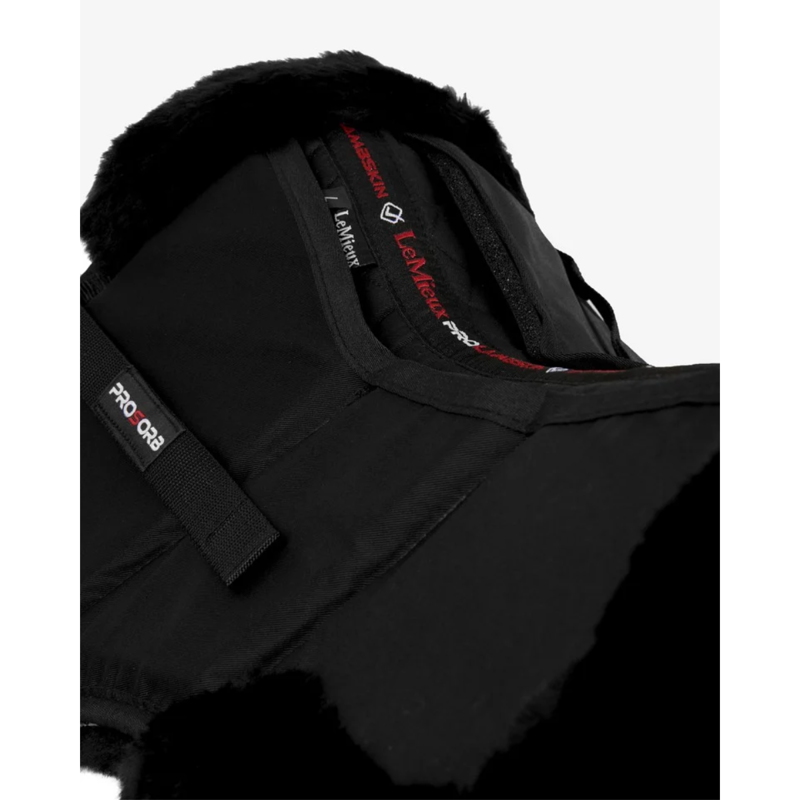 LeMieux ProSorb Merino+ 3 Pocket Half Pad - Black-1