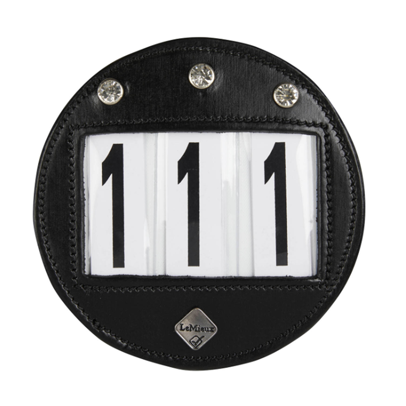 LeMieux Diamante Bridle Number Holder - Black