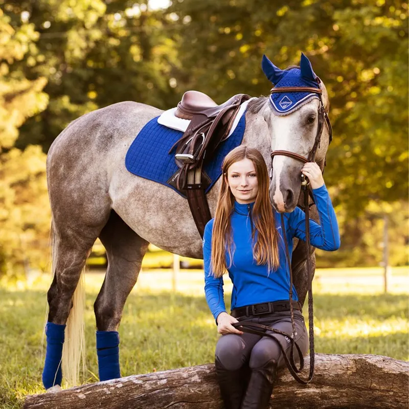 LeMieux Classic Fly Hood - Benetton Blue -1