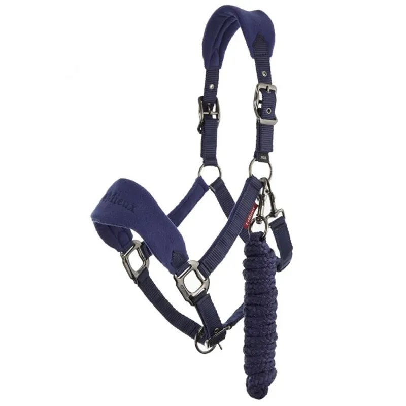 LeMieux Vogue Fleece Headcollar And Leadrope - Ink Blue 