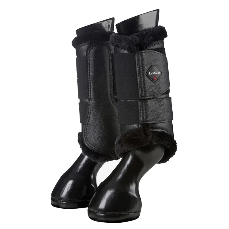 LeMieux ProSport Fleece Lined Brushing Boots - Black 