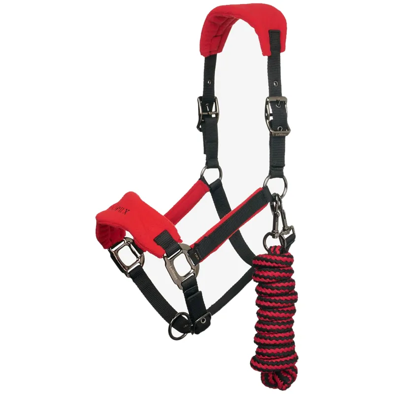 LeMieux Vogue Fleece Headcollar And Leadrope - Chilli 