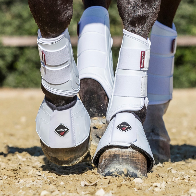 LeMieux ProShell Over Reach Boots - White-1