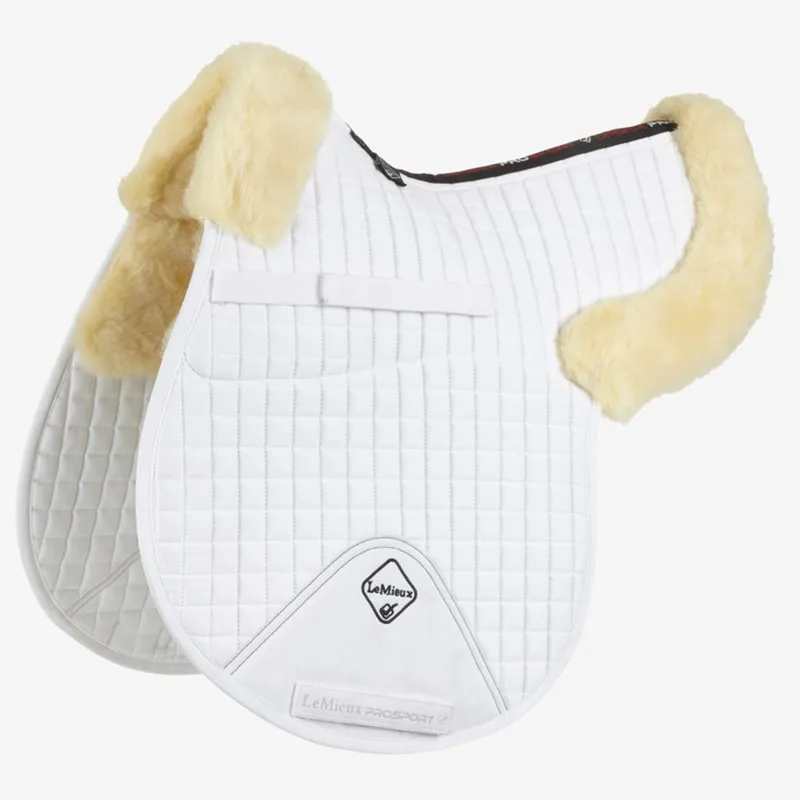LeMieux Merino+ Half Lined GP Numnah - White/Natural
