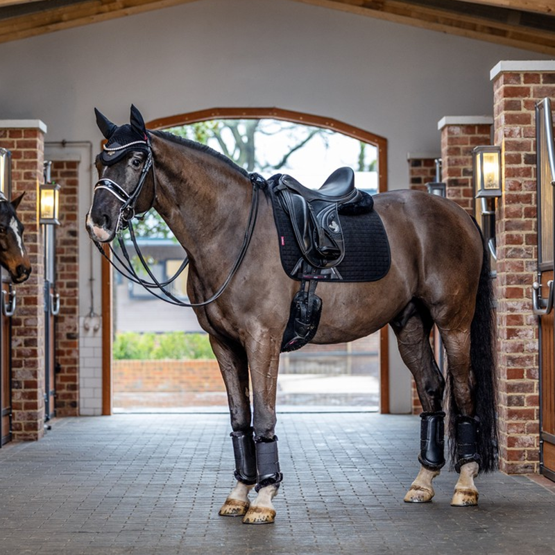 LeMieux Suede Dressage Square - Black-1
