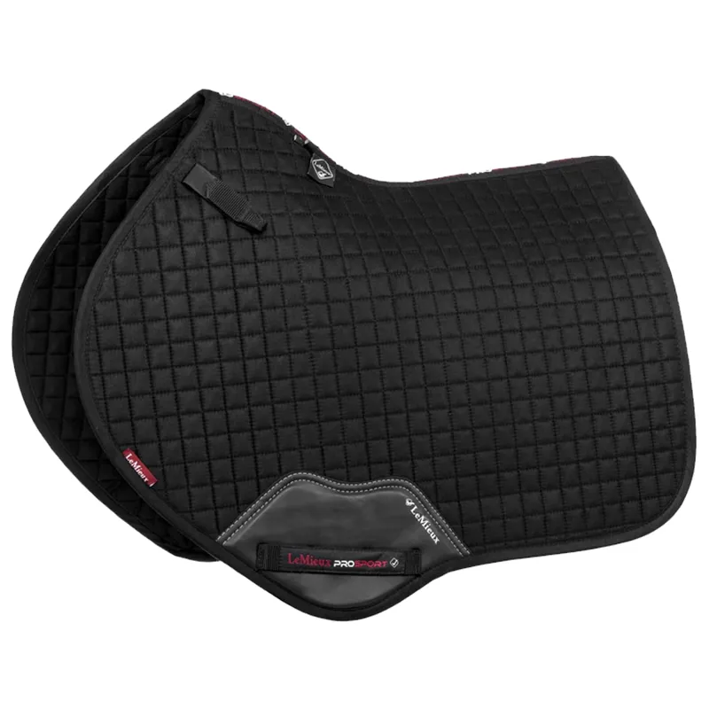 LeMieux Suede Close Contact Square - Black