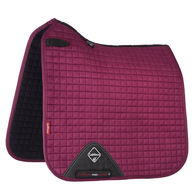 LeMieux Suede Dressage Square - Plum