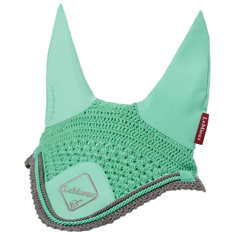 LeMieux Classic Lycra Fly Hood - Mint/Grey