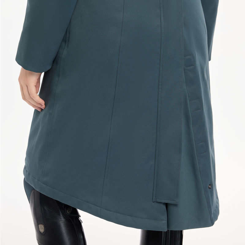 LeMieux Anya Waterproof Riding Coat - Petrol-3